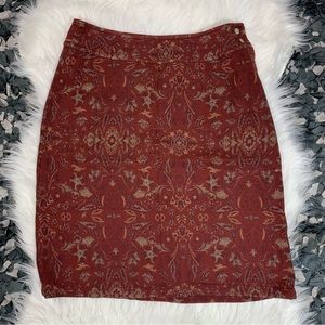 J.Jill floral brocade weave mini skirt